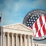FEC logo behind US Supreme Court Building