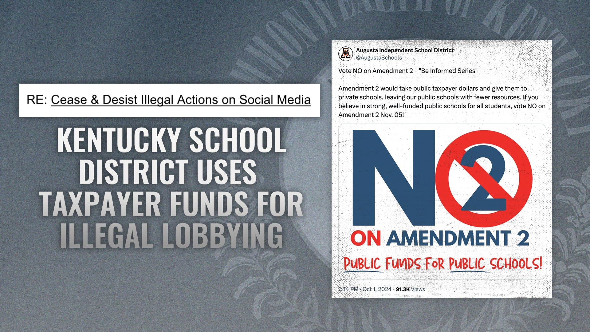 Demand Letter to Augusta Independent School District on Illegal